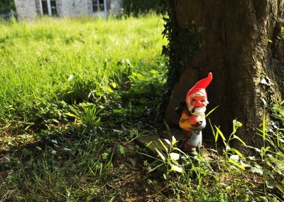 Nain de jardin de Thierry qui attend que PAPA revienne