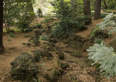 Ancienne voie d'eau dans le jardin de Shinagawa