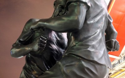 Zidane-Materazzi : la statue du coup de boule à Beaubourg