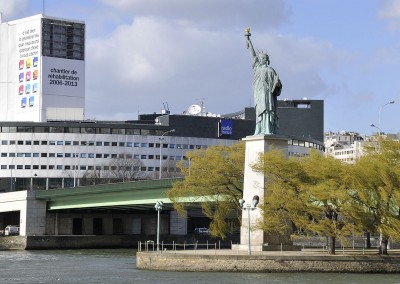 statue de la liberte au bout de l'île aux cygnes