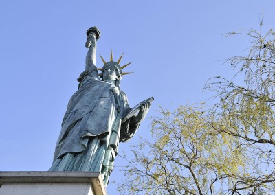 La statue de la liberte de dessous