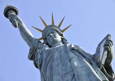 statue de la liberte de dessous