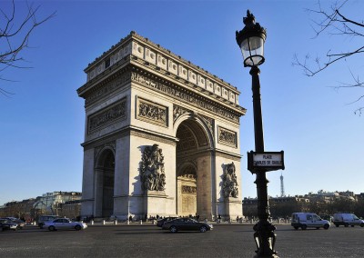 Place de l'Etoile en hiver