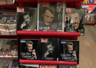 Johnny Hallyday a fait la une de tous les magazines