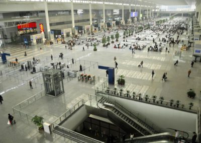 Hall de la gare de Shanghai Hongqiao