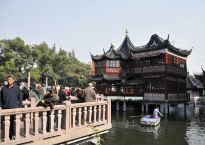 Vue sur le jardin Yuyuan à Shanghai