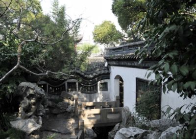 Ambiance dans le jardin Yuyuan