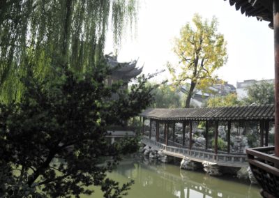 Vue depuis la maison rouge - Jardin Yuyuan (Shanghai)