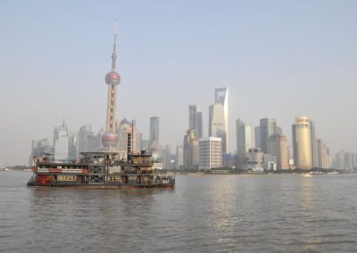 Destination Shanghai - Bateau sur la rivière Huangpu à Shanghai