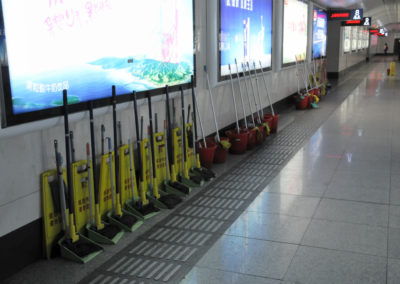 Nettoyage du métro de Shanghai