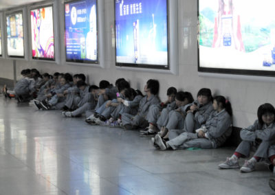 Personnel de nettoyage du métro de Shanghai