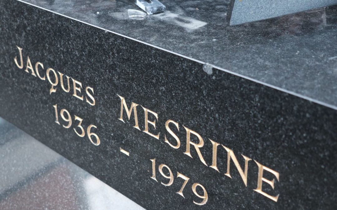 La tombe de Jacques Mesrine (1936-1979) au cimetière de Clichy